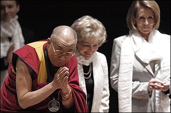 Dalai Lama Tom Lantos