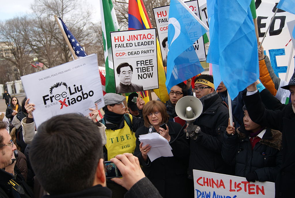 Demonstratie Liu Xiaobo