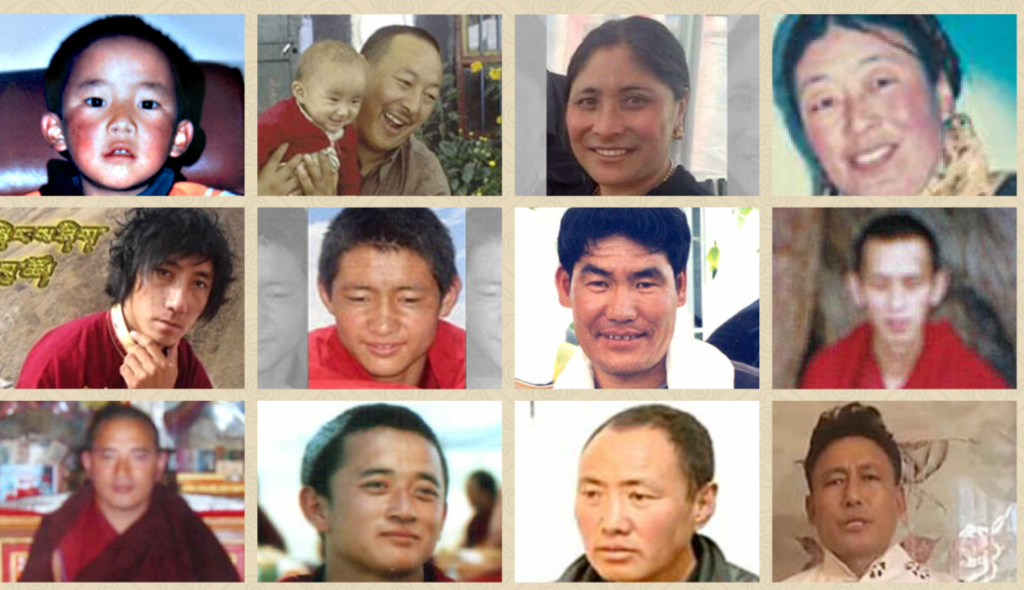 Politieke gevangenen Tibet- profielfoto's
